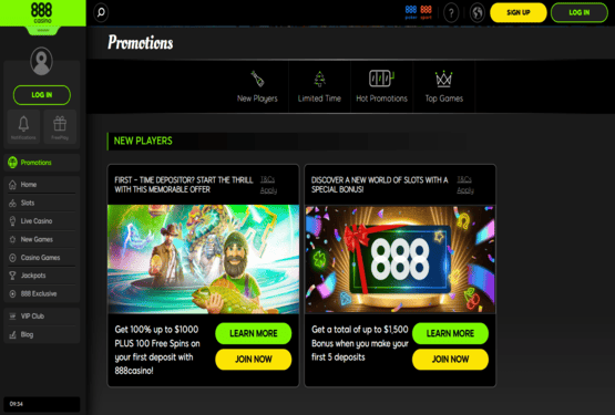 888 Casino Promotions