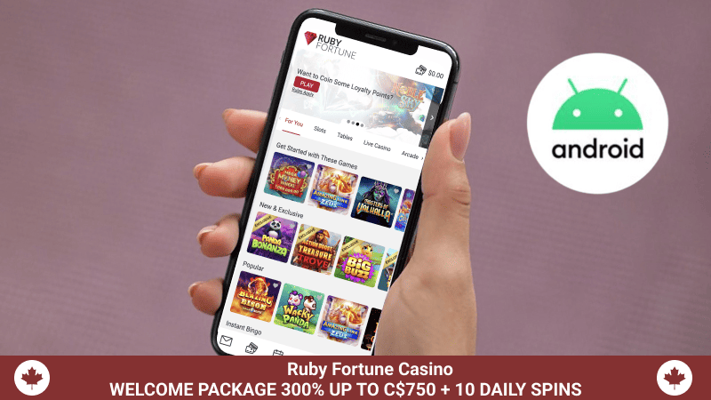 Ruby Fortune Casino with Android App