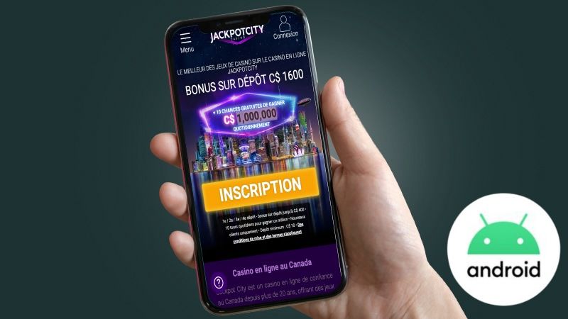 Jmobile screen of Jackpot City Casino