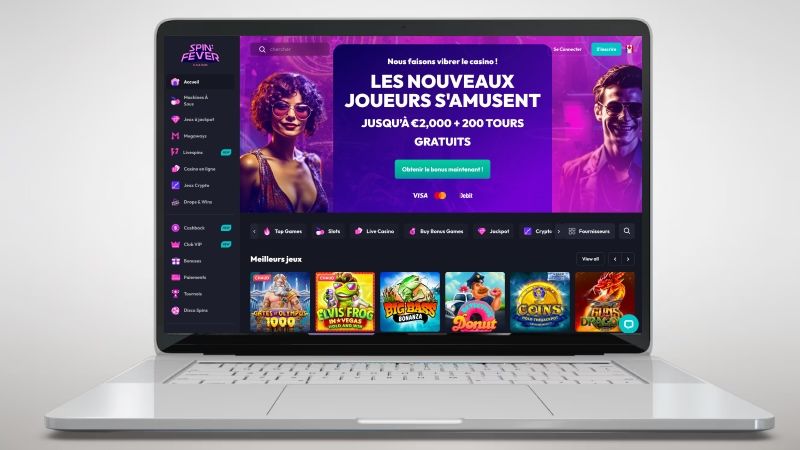 main page of SpinFever Casino