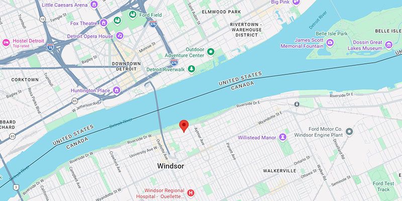 Caesars Windsor Hotel and Casino on the map