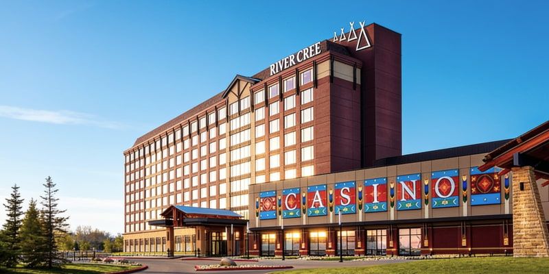 Facade of River Cree Resort and Casino