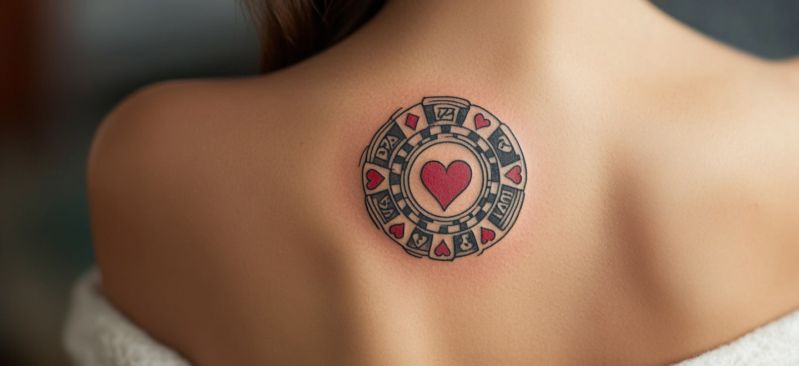 Tatoo with Casino Chip