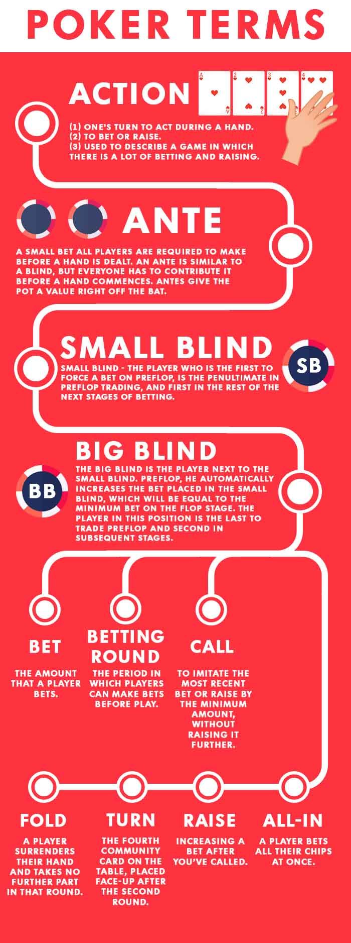 online poker terms - infographics