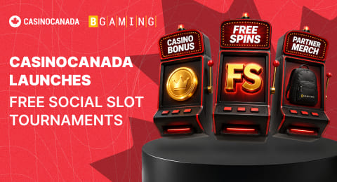 CasinoCanada, BGaming logotypes and slot machines