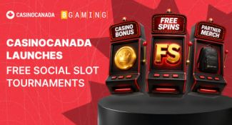 CasinoCanada, BGaming logotypes and slot machines