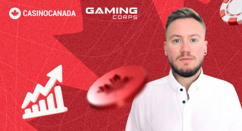 Adam Pentecost, Gaming Corps and CasinoCanada logotypes on preview