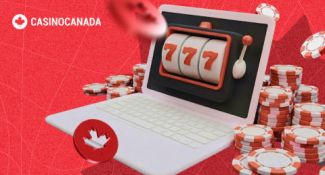 Online gambling on laptop