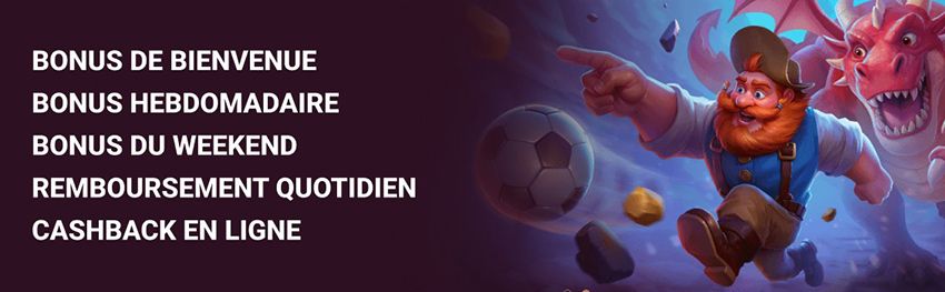 Bonus du casino Dragonia