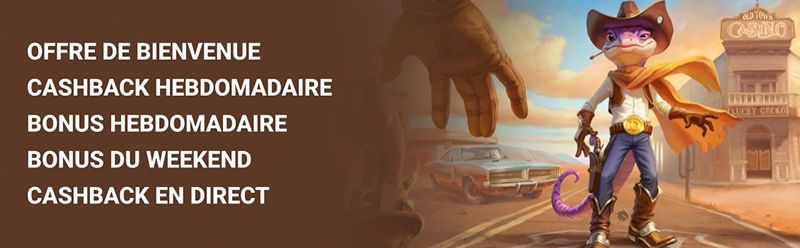 Bonus du casino Lizaro