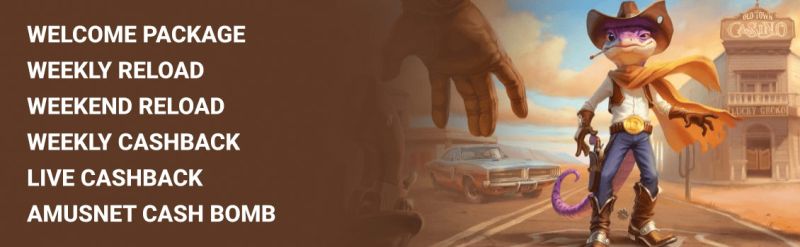 Lizaro Casino - list of the bonuses
