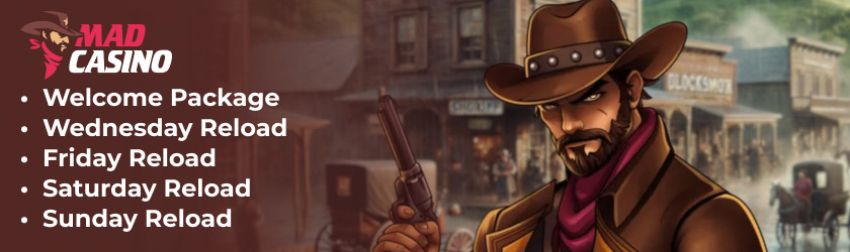 Types of Bonuses at MadCasino Casino Bonuses