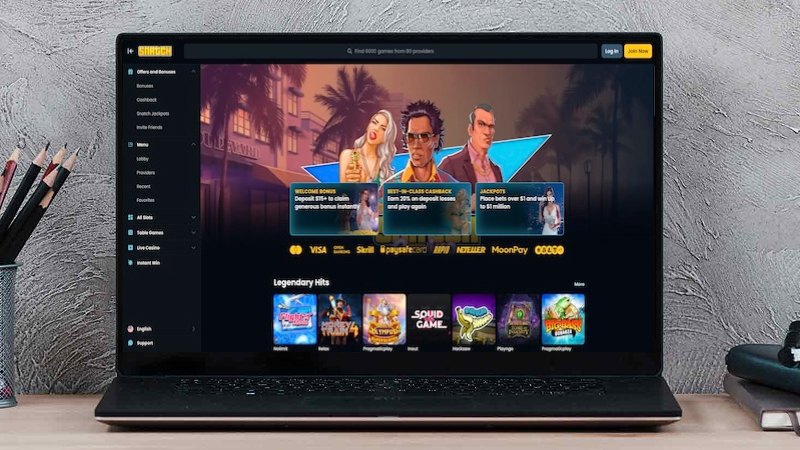Snatch Casino main page