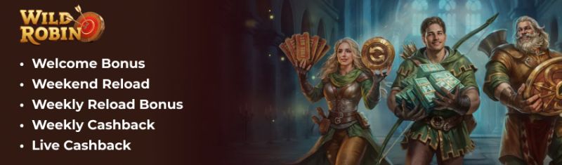 Wild Robin Casino Bonuses