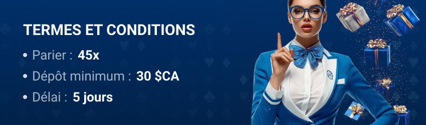 Conditions générales du casino Winshark