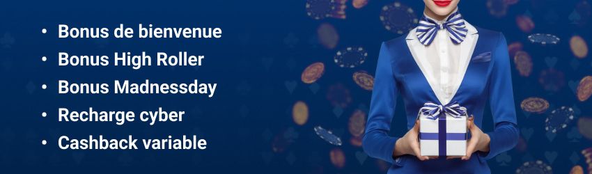 Bonus du casino Winshark