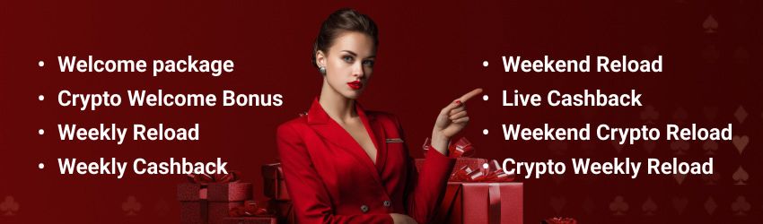 Wyns Casino - list of the bonuses