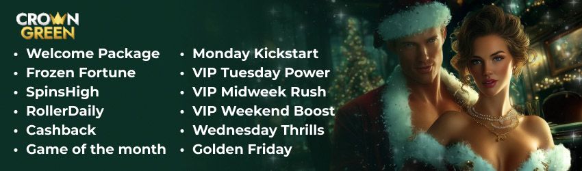 CrownGreen Casino Bonuses