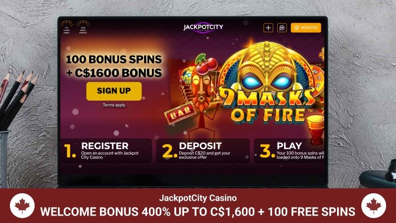 Image of main page of Jackpot City Casino