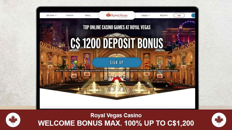 Image of main page of JRoyal Vegas Casino