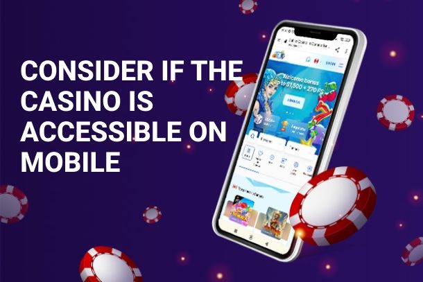 Advice to check casino mobile optimization.