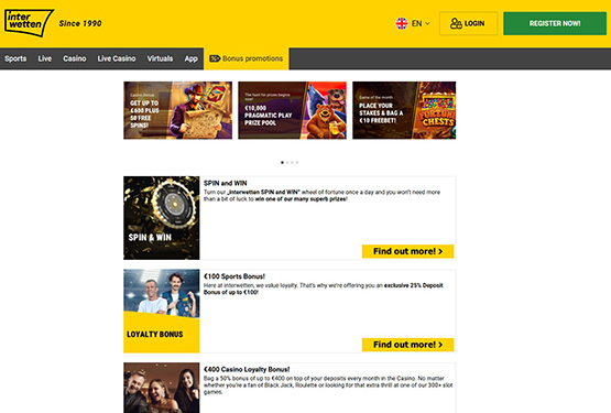 Interwetten Casino - Promotions