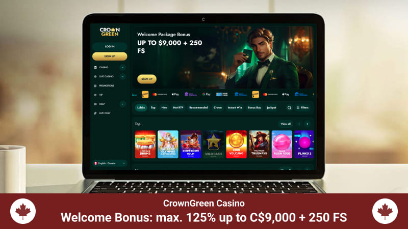 Spinbara Casino main page with bonus offer information