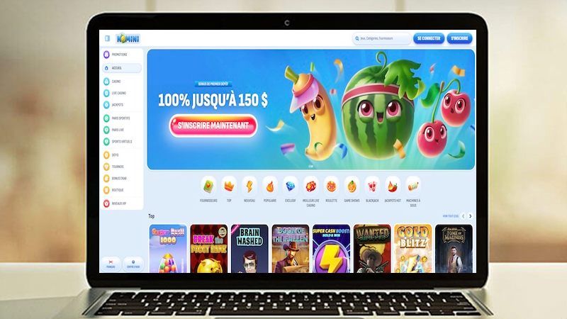Page principale de Nomini Casino