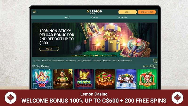 Lemon casino main page