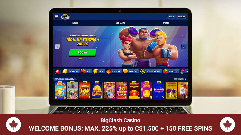 BigClash casino main page