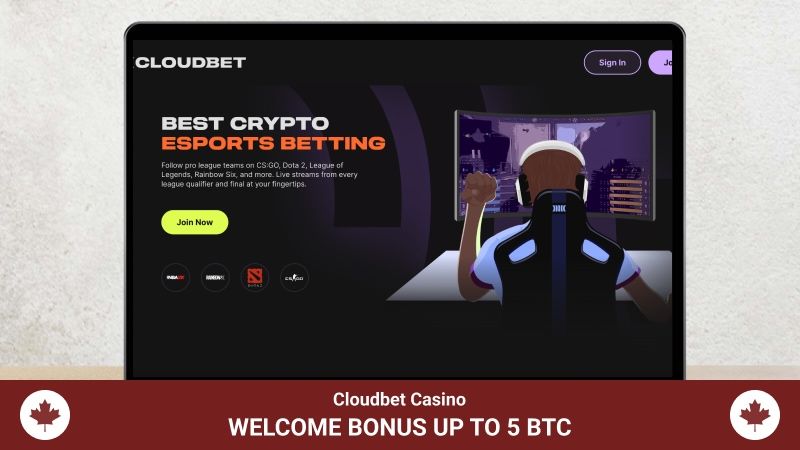 Cloudbet Casino main page