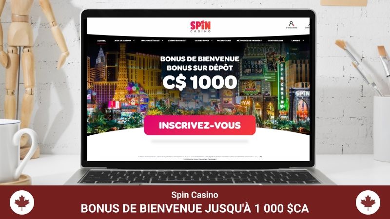 Page d'accueil de Spin Casino