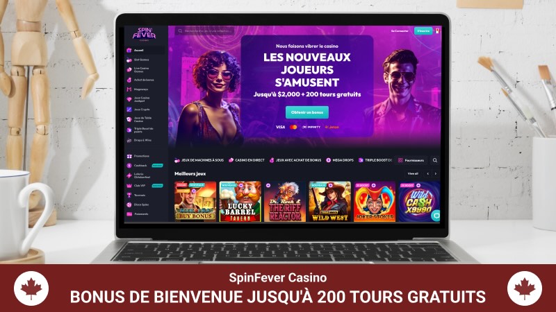 page principale de Spinfever Casino