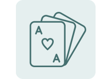 Baccarat cards icon