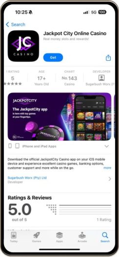 jackpot city casino app installing step 3