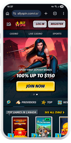 AllySpin Casino mobile
