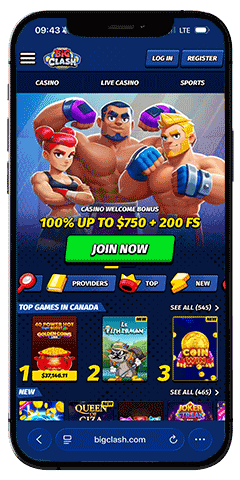 BigClash Casino mobile