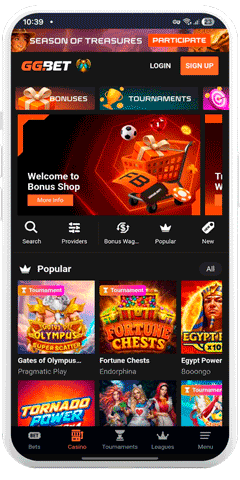 GGbet Casino mobile
