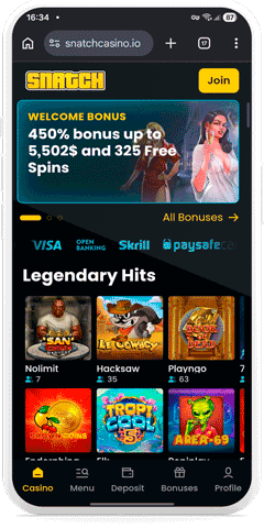 Snatch Casino mobile