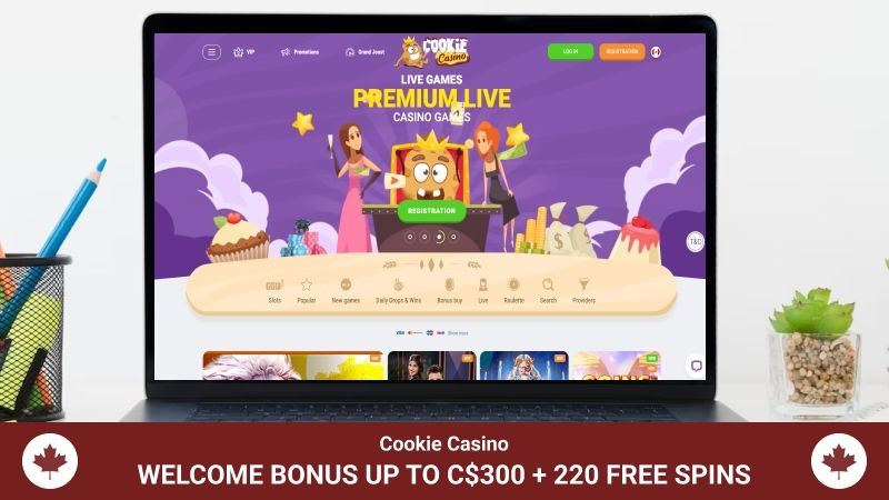 Cookie Casino main page