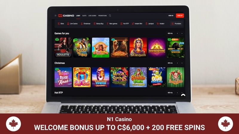 N1 Casino main page