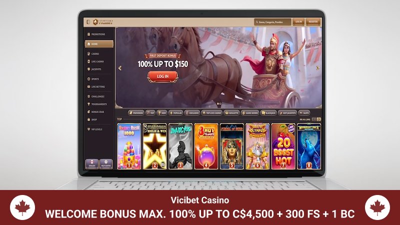 Vicibet Casino Main Page