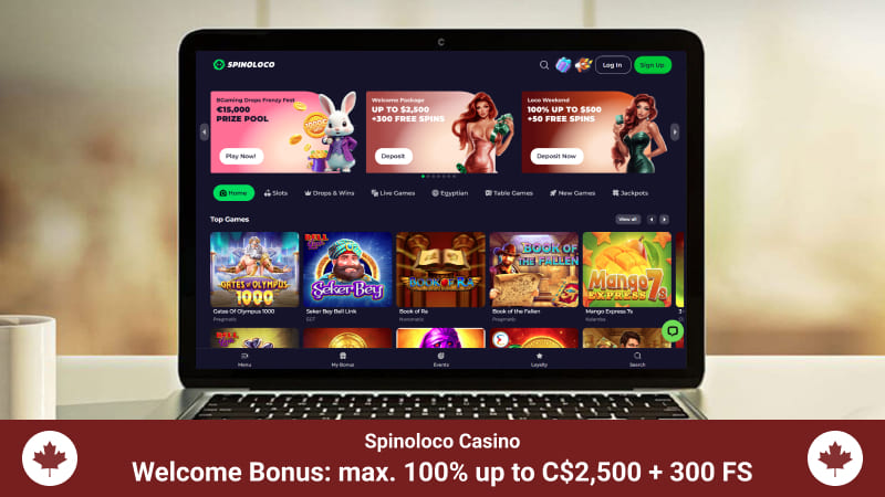 Spinoloco Casino Main Page