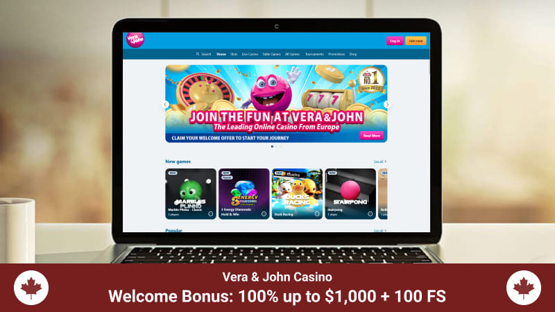 Vera & John casino Main Page