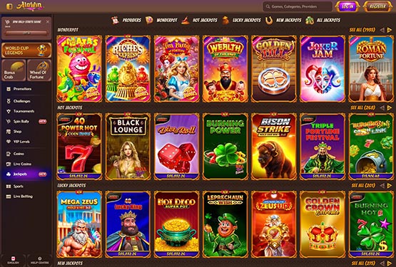 Alawin Casino - Jackpots