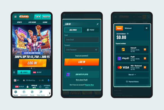 Golisimo Casino - login process