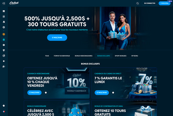 Oxibet - bonus exclusifs
