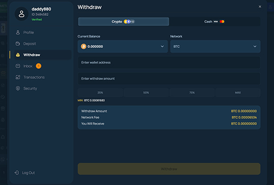 FortuneJack Casino - withdrawing funds
