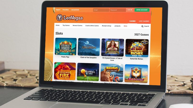 LeoVegas Casino main page