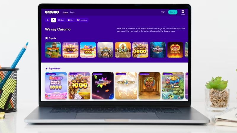 Casumo Casino main page